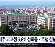 제주 고교생 6.8% 성희롱·추행  경험