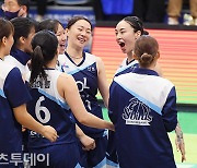 [ST포토] 김소니아 '우리가 이겼다'