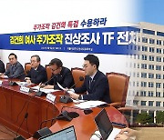 민주당 의원 ‘밤샘농성’…김건희 TF·이상민 탄핵 ‘맞불공세’