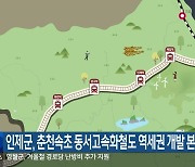 인제군, 춘천·속초 동서고속화철도 역세권 개발 본격화