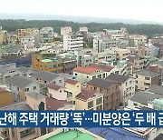 제주, 지난해 주택 거래량 ‘뚝’…미분양은 ‘두 배 급증’