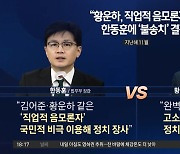 한동훈 “황운하는 음모론자”…경찰 ‘모욕죄’ 불송치 결정
