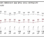尹대통령 지지율 1%p 하락한 36%[NBS]