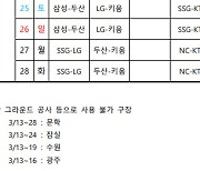 '국민타자' 이승엽 감독 공식 데뷔전, 3월 13일 사직 롯데전