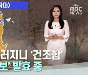 대구·경북 추위 누그러지니 '건조함'…'건조주의보' 발효 중
