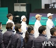 [Ms포토] 애국가 한국 대표팀 '최선을 다짐한다'