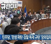 민주당, ‘민생 파탄·검찰 독재 규탄’ 장외집회 개최