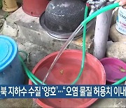 전북 지하수 수질 ‘양호’…“오염 물질 허용치 이내”