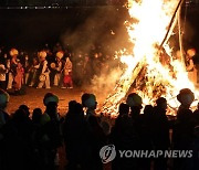 소망 담은 정월대보름 달집 활활…"가족들 건강 빌었죠"