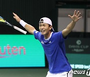 한국 남자 테니스, 대역전극 벨기에 꺾었다