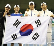 2패 뒤 3연승...한국 테니스, 최초 2년 연속 데이비스컵 파이널스 진출