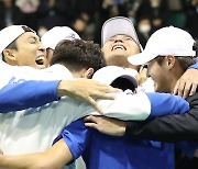 한국 테니스, 데이비스컵 첫 2년 연속 16강… 2패 뒤 3연승