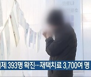 충북 어제 393명 확진…재택치료 3,700여 명