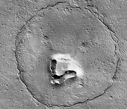 화성에 곰 한마리가?...NASA 공개 화성 지표면에 곰 형상