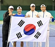 권순우-홍성찬-남지성-송민규,'2연속 데이비스컵 16강 새역사' [사진]