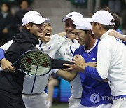 기적 같은 대역전극 완성한 한국, 2년 연속 데이비스컵 16강 진출