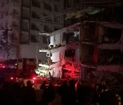 튀르키예 강진에 무너진 건물