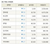 [fnRASSI]장마감, 거래소 하락 종목(갤럭시아에스엠 -6.8% ↓)