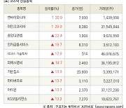 [fnRASSI]장마감, 코스닥 상승 종목(엔바이오니아 30.0% ↑)