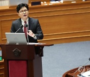 한동훈, '김건희 특검' 질문에 "李수사에 정치적 맞불놓기 안돼"(종합)