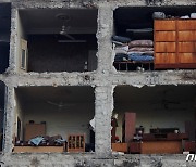 시리아 지진으로 무너져내린 건물