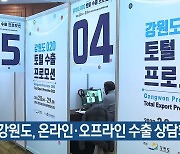 강원도, 온라인·오프라인 수출 상담회 개최