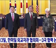 13일, 한미일 외교차관 협의회···3국 협력 논의