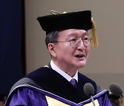 취임사 하는 유홍림 서울대 총장