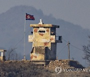 북한 건군절...조용한 북 전방 초소