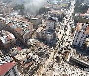 지진으로 무너져 내린 안타키아 건물들