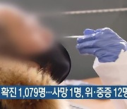 부산 신규 확진 1,079명…사망 1명, 위·중증 12명