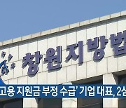 ‘고용 지원금 부정 수급’ 기업 대표, 2심서 감형