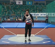 포환던지기 정유선, 한국인 최초 아시아실내육상선수권 우승