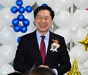 의창구 당원간담회 참석한 김기현 당대표 후보