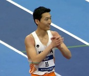 우상혁, 시즌 첫 대회에서 2m24…아시아실내육상선수권 男 높이뛰기 銀