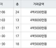 수원 매탄동 매탄위브하늘채 59㎡ 4억5500만원에 거래