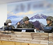 김승겸 합참의장, 육군 22보병사단 방문