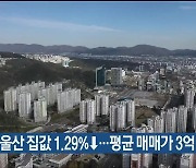 1월 울산 집값 1.29%↓…평균 매매가 3억 원 붕괴