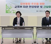 교육부 차관, 유보통합 추진 위해 유치원 현장 방문