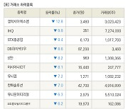 [fnRASSI]장마감, 거래소 하락 종목(갤럭시아에스엠 -12.8% ↓)