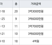 수원 영통동 영통센트럴파크뷰 59㎡ 3억3000만원에 거래