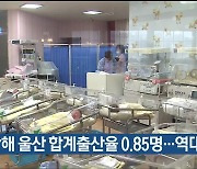 지난해 울산 합계출산율 0.85명…역대 최저