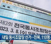 내일 동시조합장 선거…전북, 110명 선출