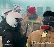 Belgium Firefighter Demonstration