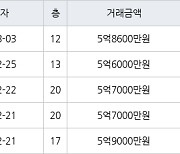 용인 풍덕천동 현대성우 59㎡ 5억6000만원에 거래