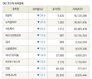 [fnRASSI]장마감, 코스닥 하락 종목(라온텍 -29.9% ↓)