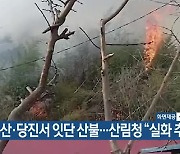 논산·당진서 잇단 산불…산림청 “실화 추정”