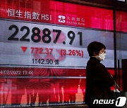 아증시 일제 급락, 항셍지수 2.40%↓ ‘최대낙폭’