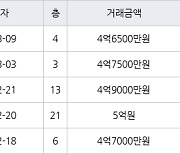 수원 매탄동 매탄위브하늘채 59㎡ 4억6500만원에 거래