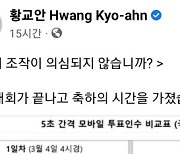 황교안, 전당대회 부정선거 의혹 제기… "100억 분의 1 확률"